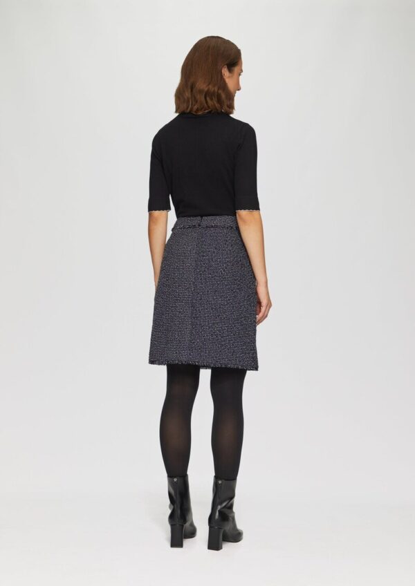 Bouclérock in Denim-Optik