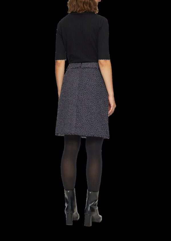 Bouclérock in Denim-Optik