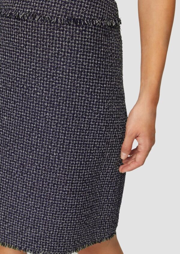 Bouclérock in Denim-Optik