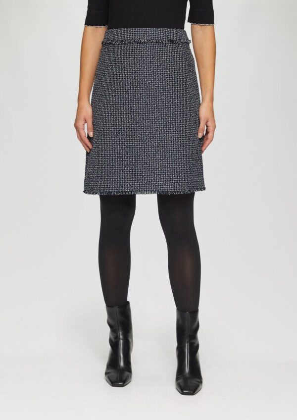 Bouclérock in Denim-Optik