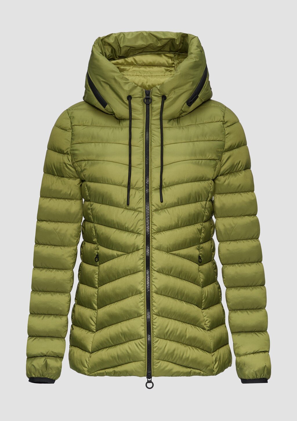 Leichte Steppjacke mit Logo-Kapuze