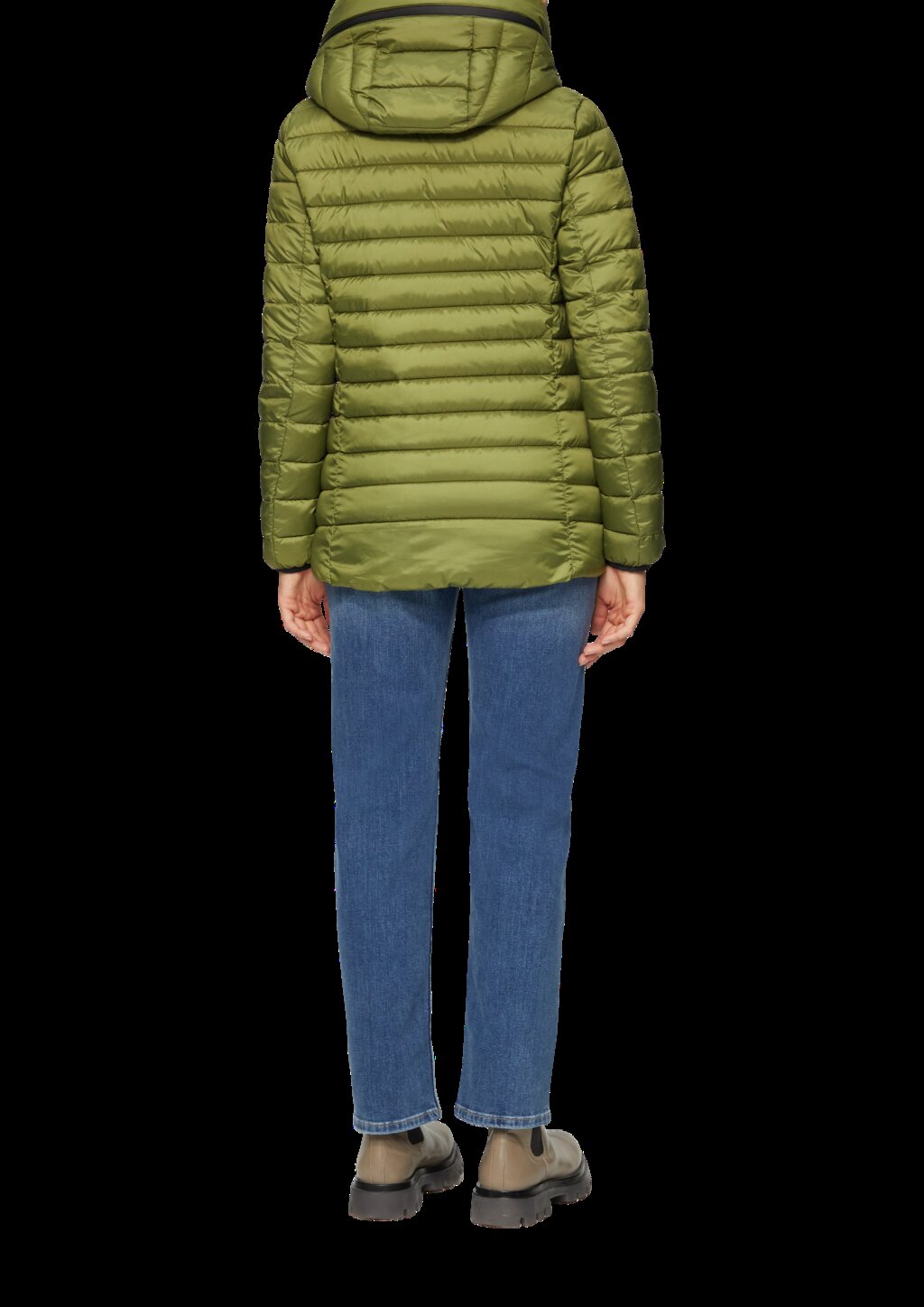 Leichte Steppjacke mit Logo-Kapuze