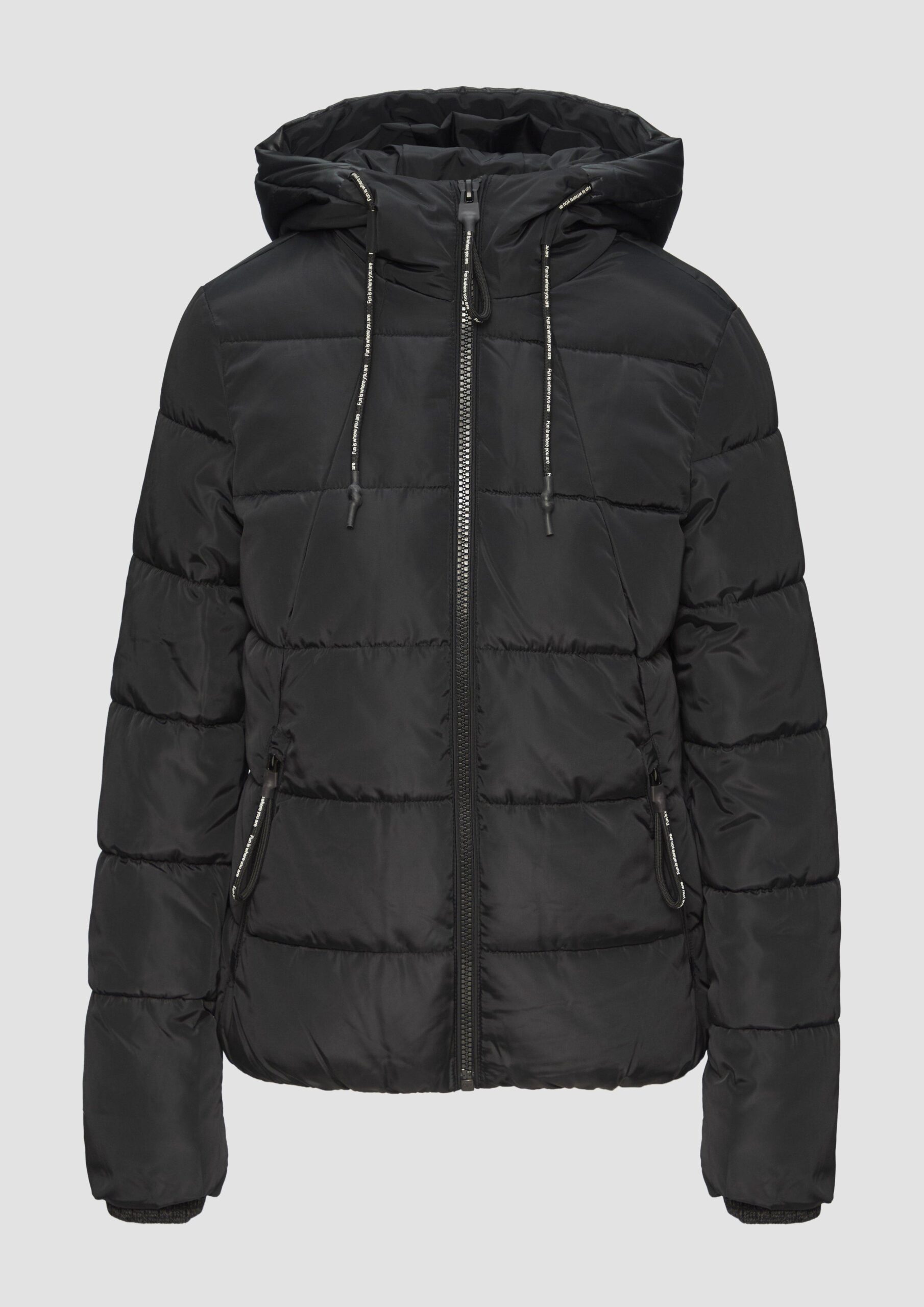 Wattierte Steppjacke mit Kapuze