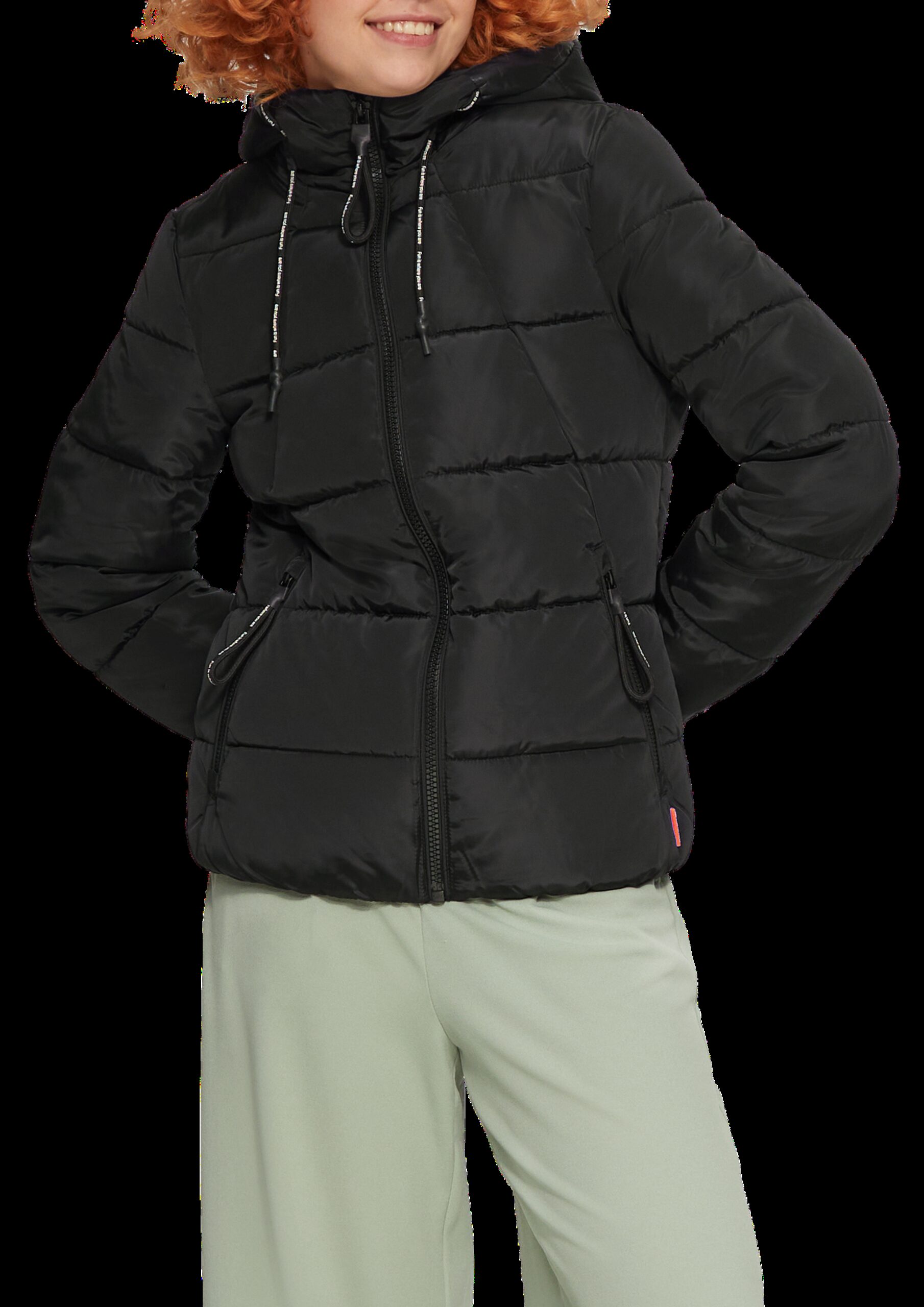 Wattierte Steppjacke mit Kapuze