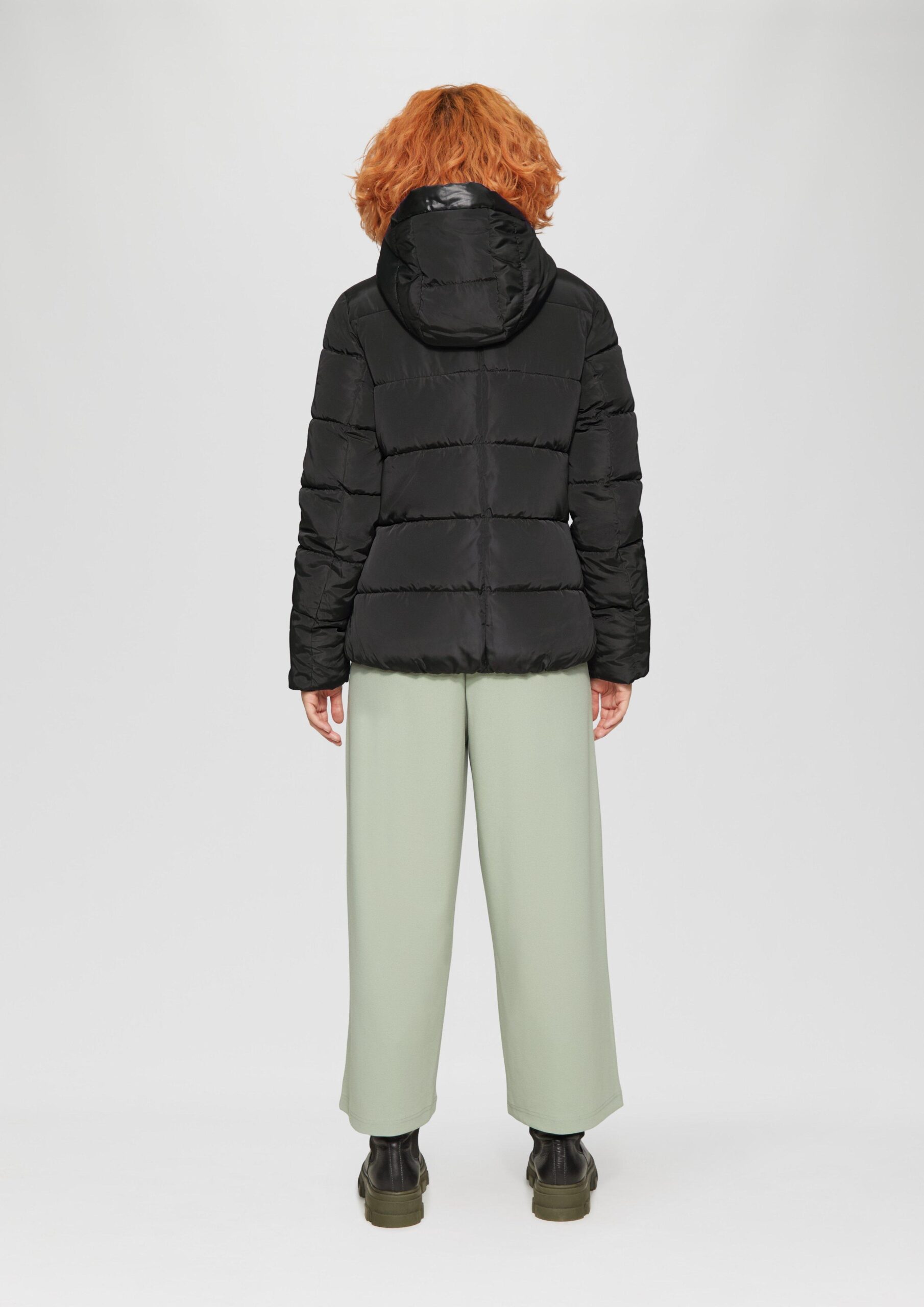 Wattierte Steppjacke mit Kapuze