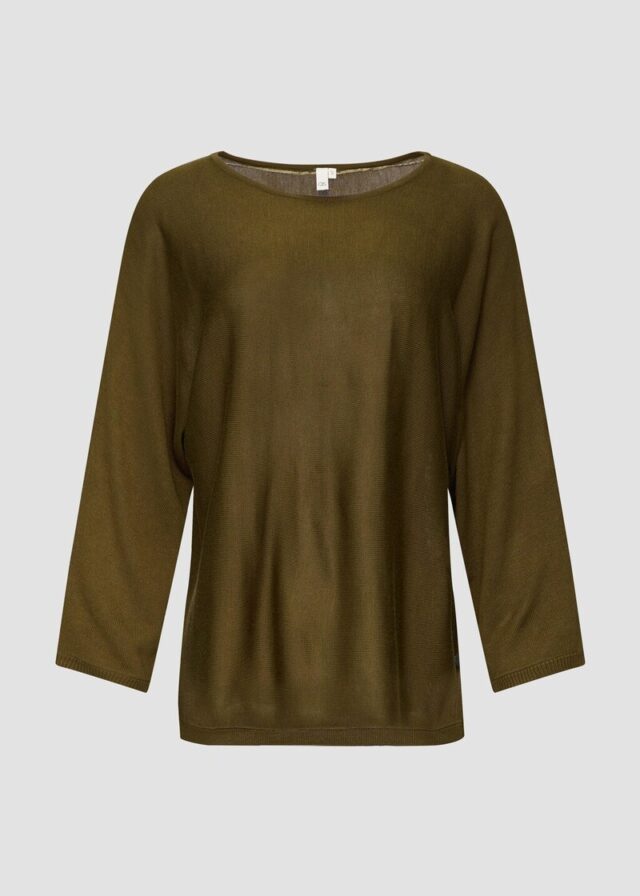 Strickpullover mit Fledermausärmeln