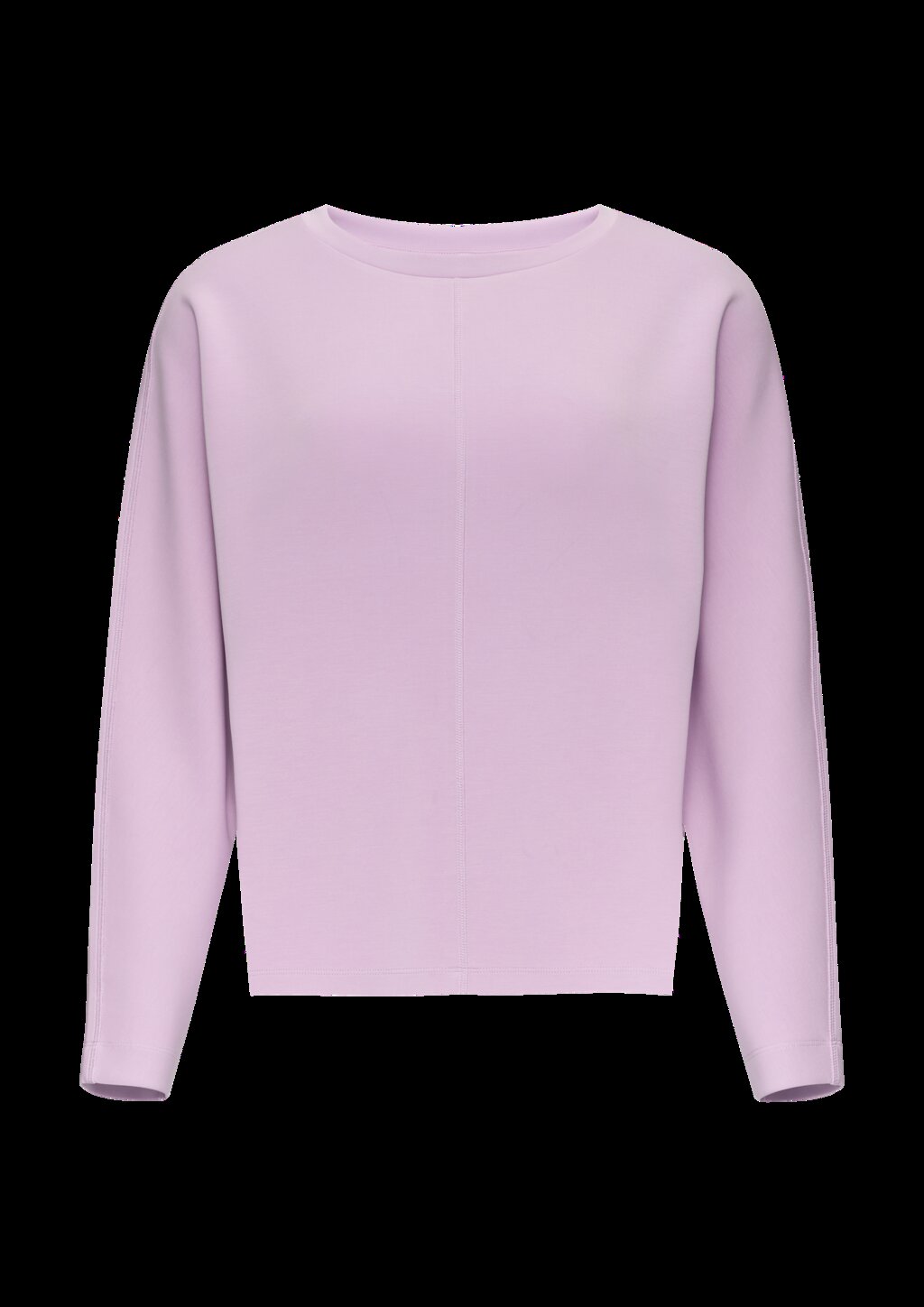 Sweatshirt aus Scuba mit Fledermausärmeln