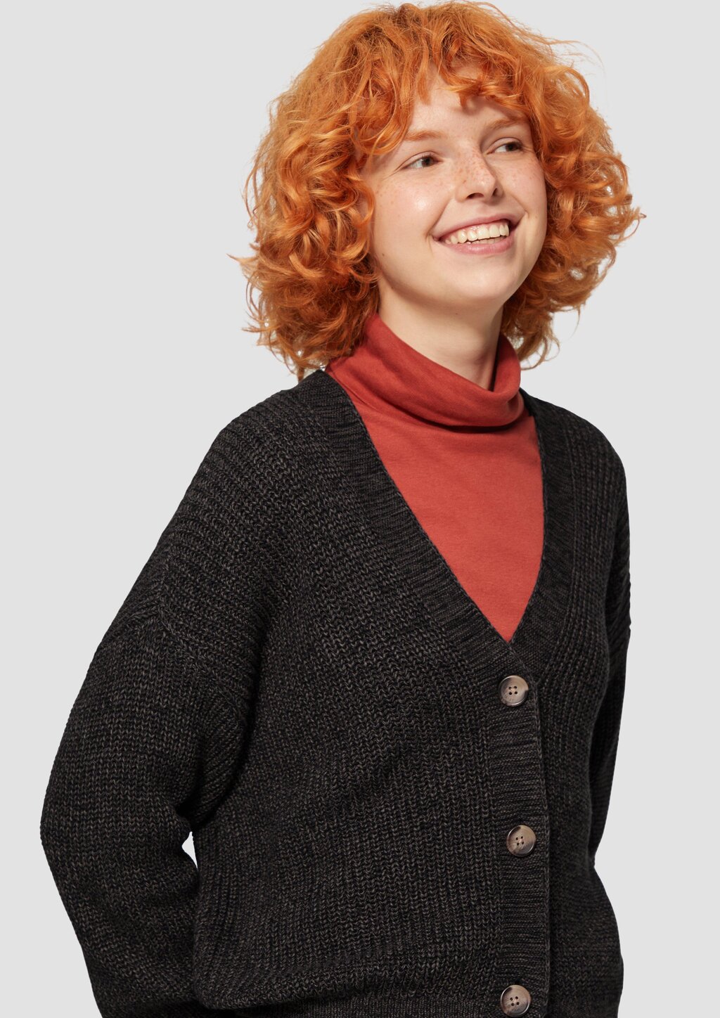 Strickjacke aus Baumwollmix