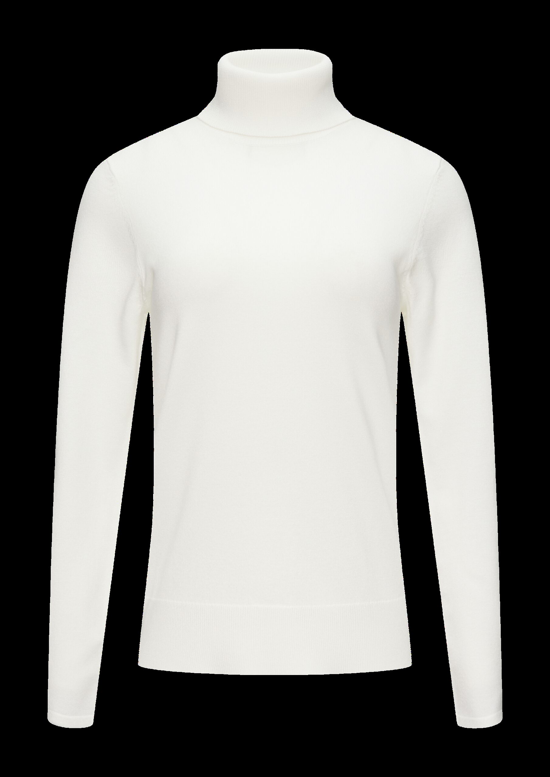 Feiner Rollkragenpullover mit Ajour-Details