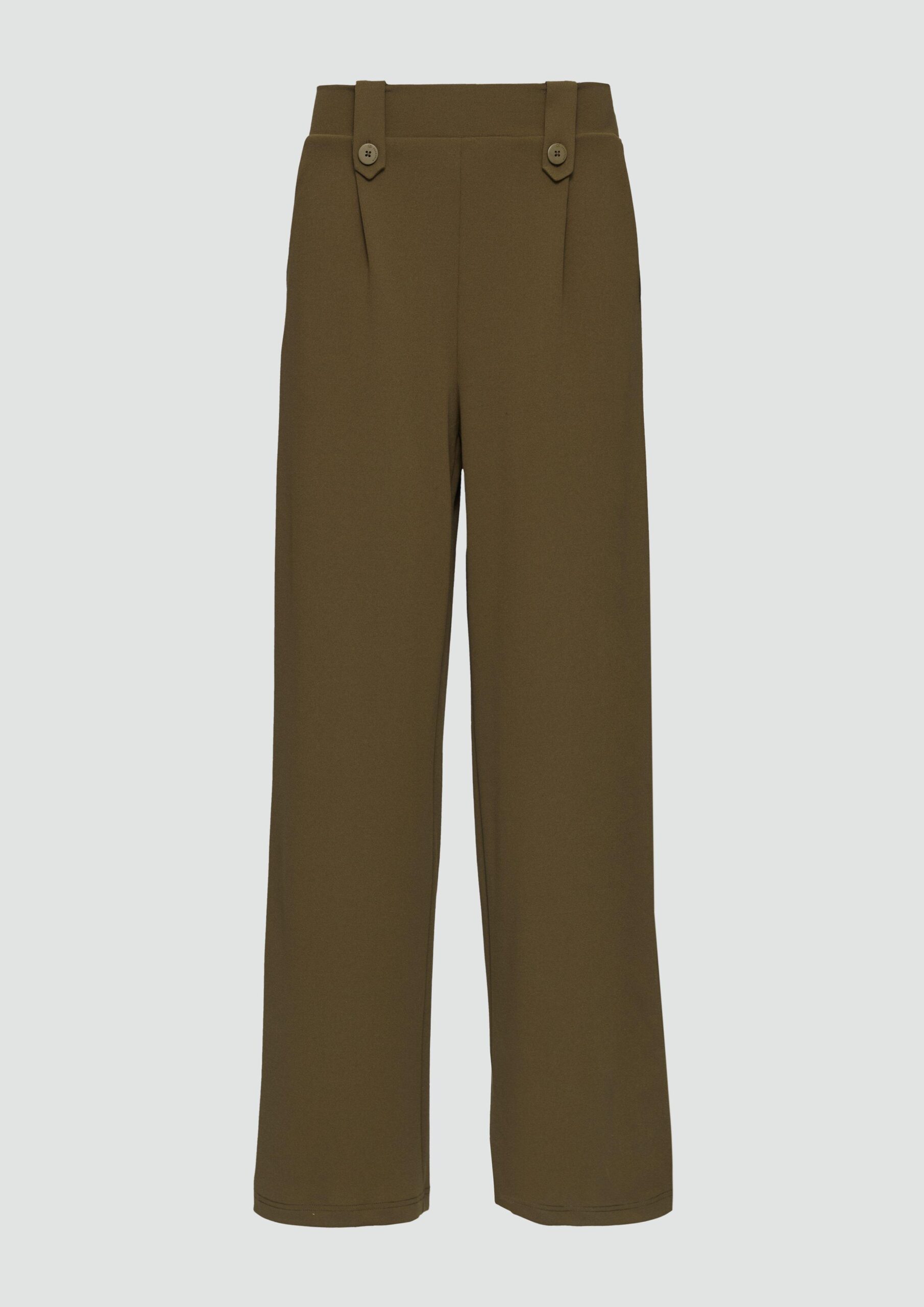 Crêpe-Hose im Relaxed Fit mit Wide Leg