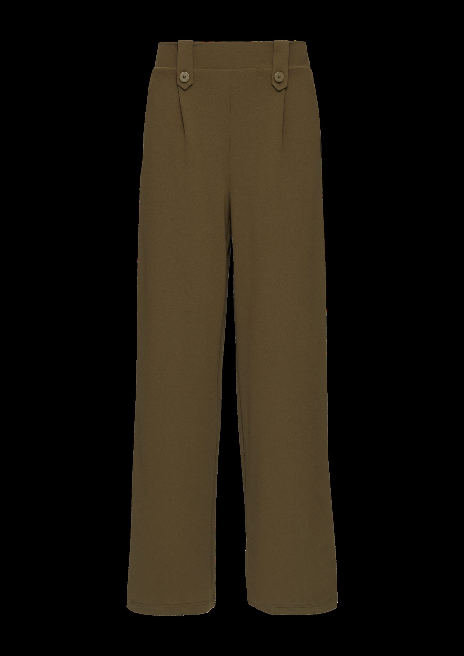 Crêpe-Hose im Relaxed Fit mit Wide Leg