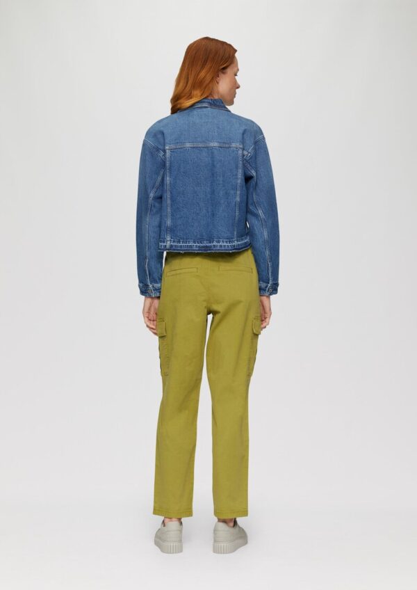 Oversized Jeansjacke mit offenem Saum | 360° Denim