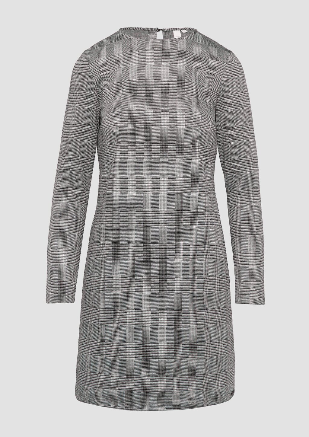 Kurzes gemustertes Kleid aus Interlockjersey
