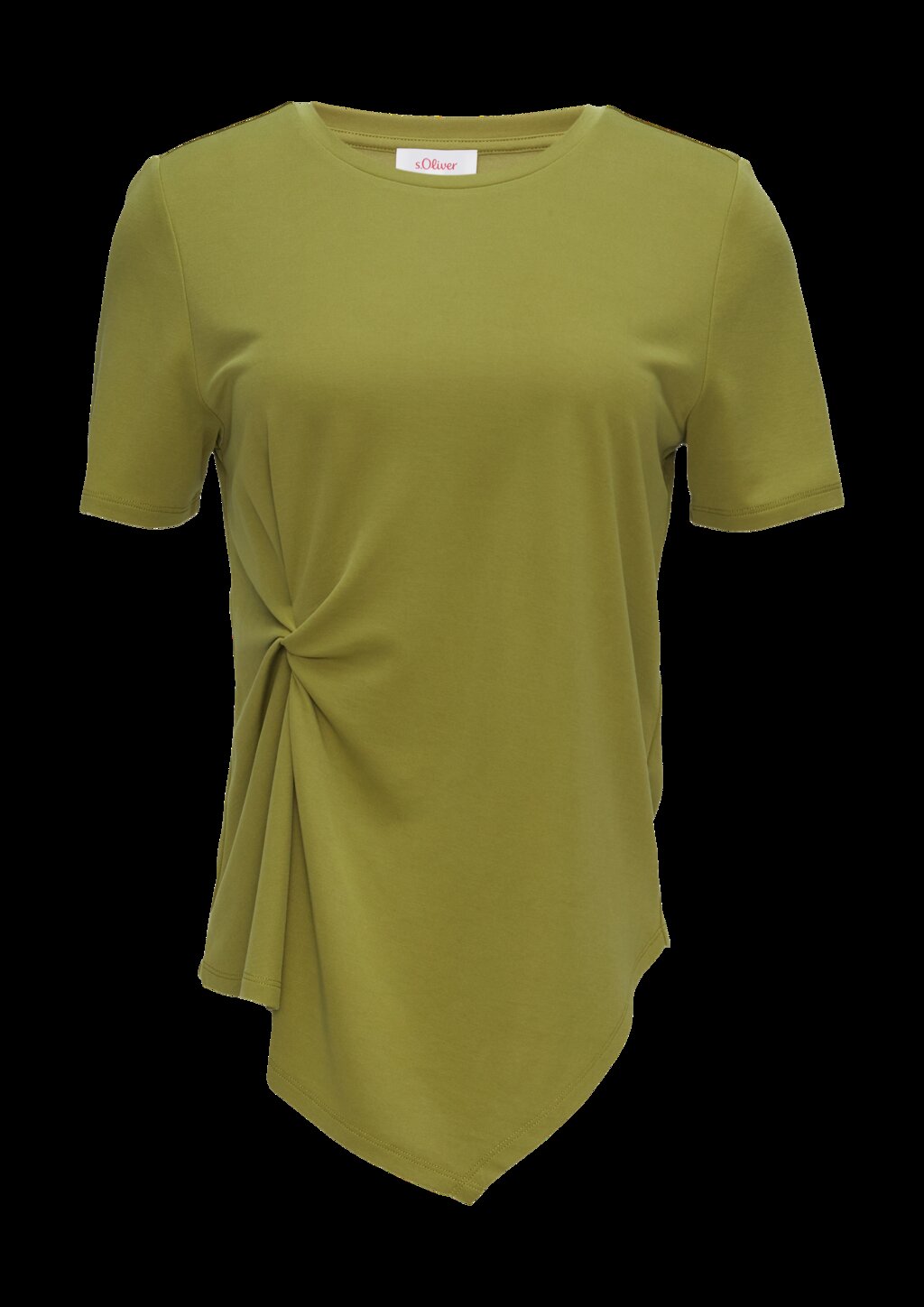 Fließendes T-Shirt mit Knotendetail