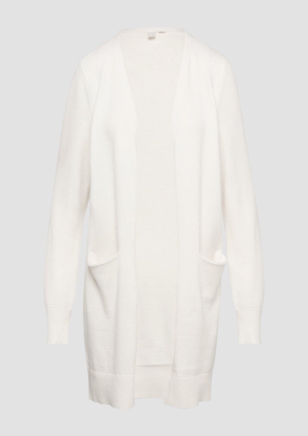 Lange Strickjacke aus Viskosemix