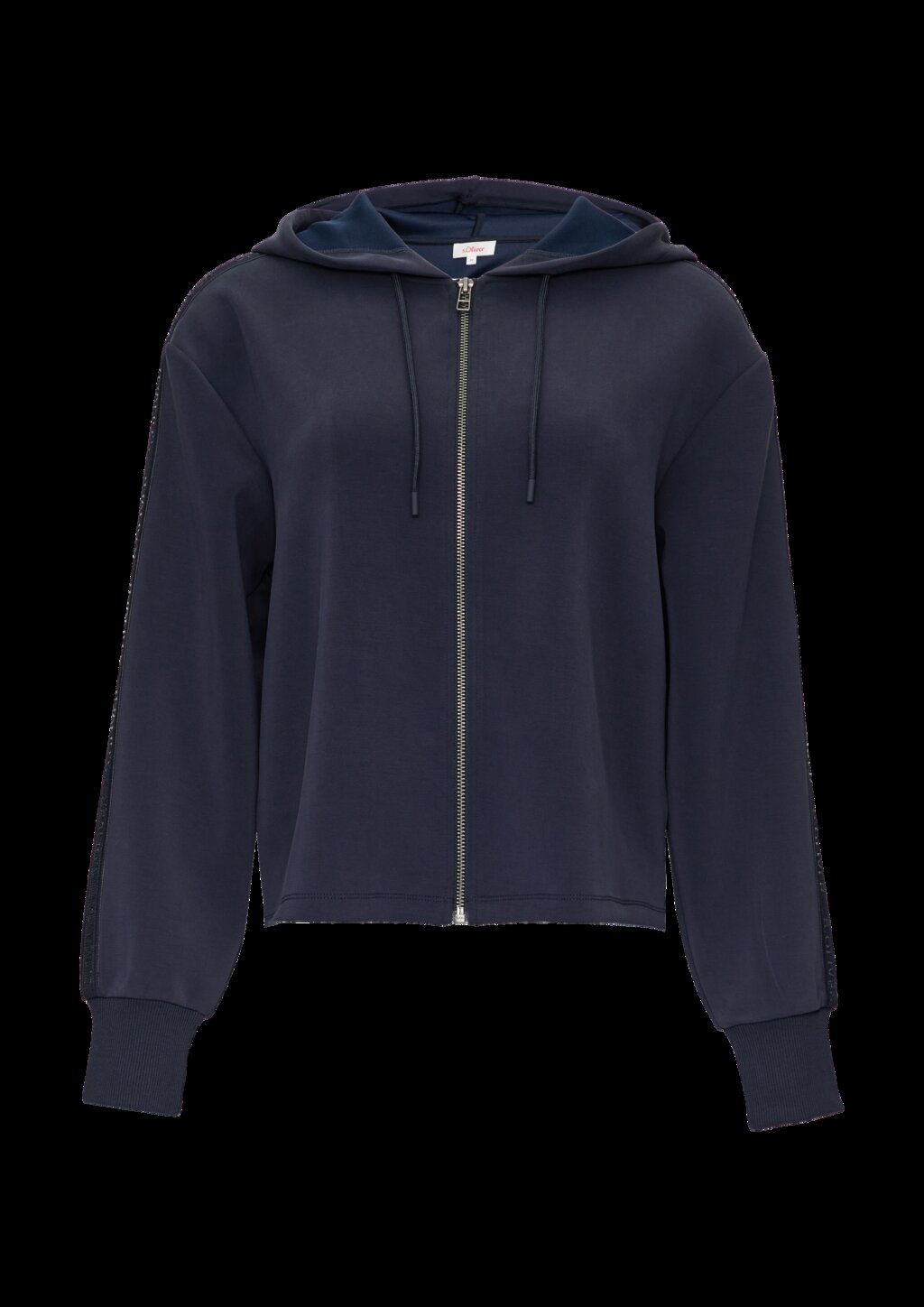 Scuba-Sweatjacke mit Kapuze und Logo-Tape