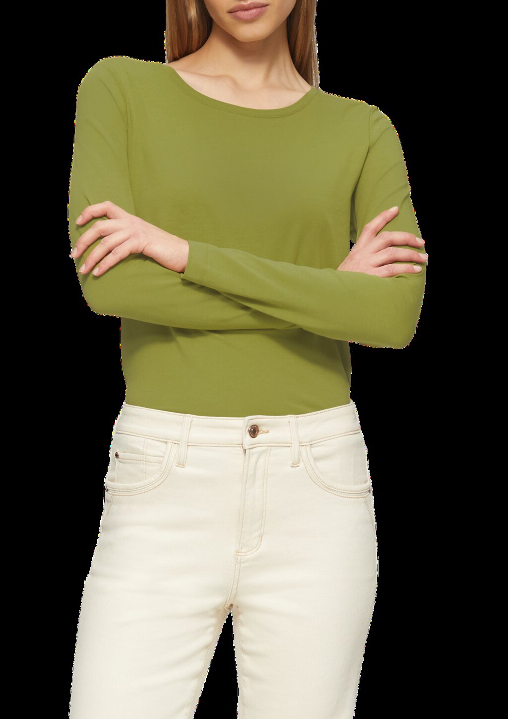 Longsleeve aus Baumwollstretch