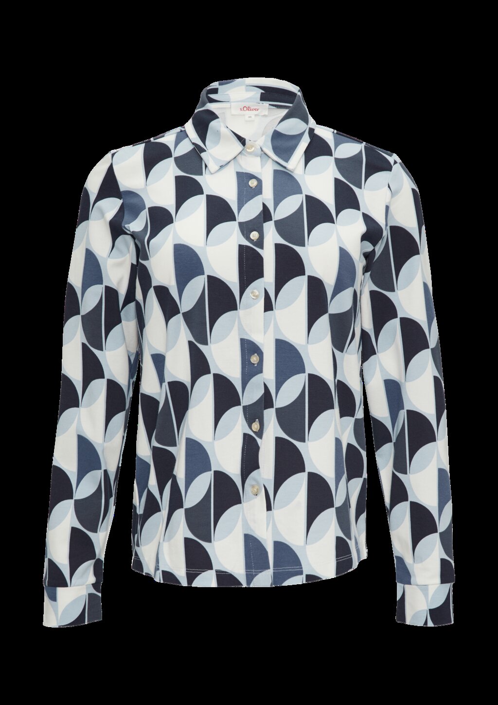 Elastische Hemdbluse aus Jersey