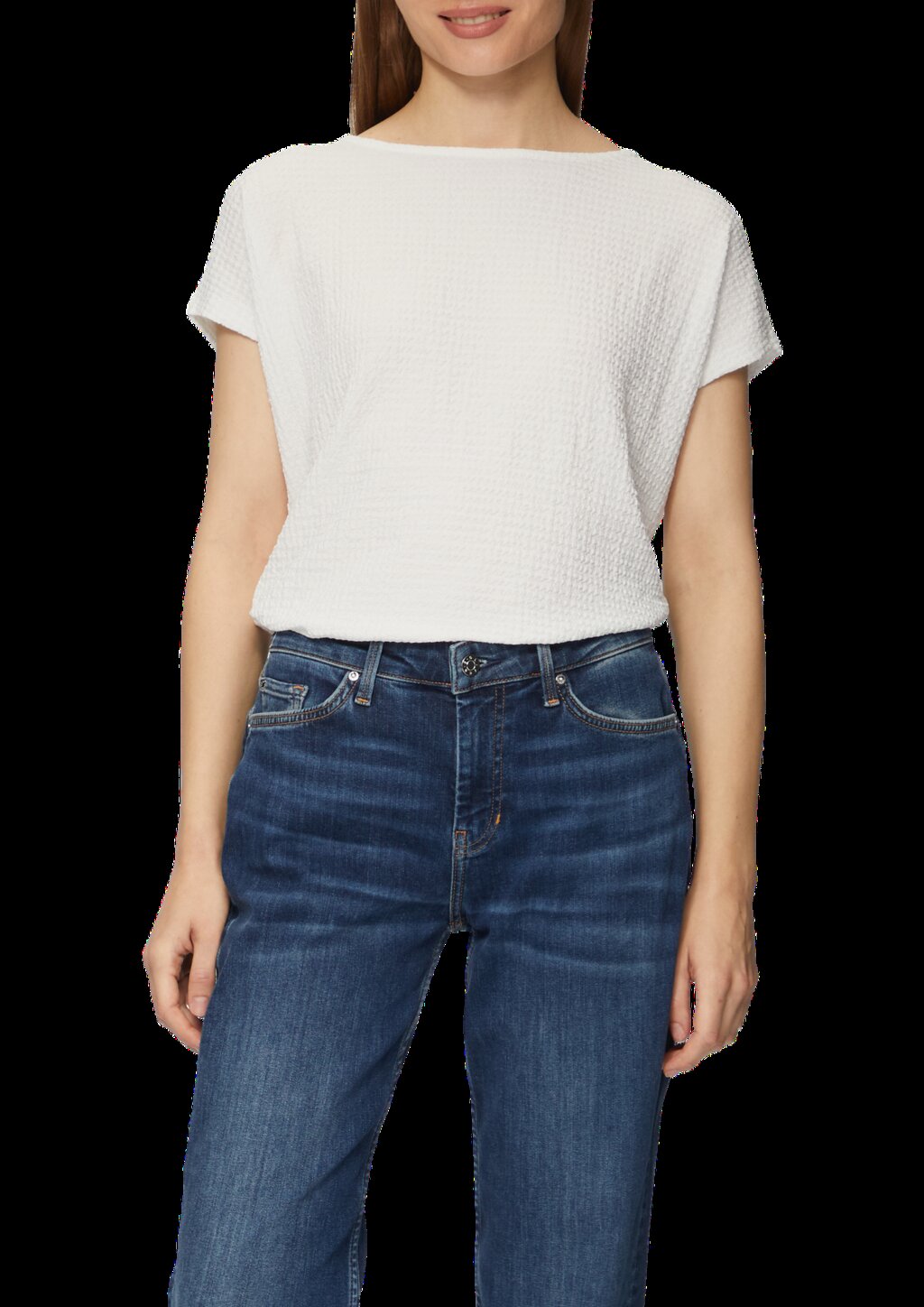 T-Shirt mit Musterstruktur