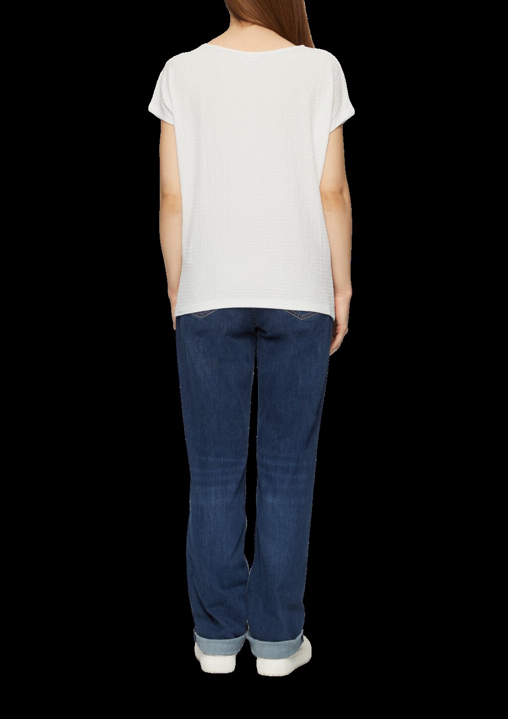 T-Shirt mit Musterstruktur