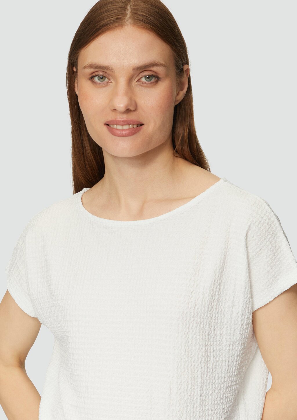 T-Shirt mit Musterstruktur