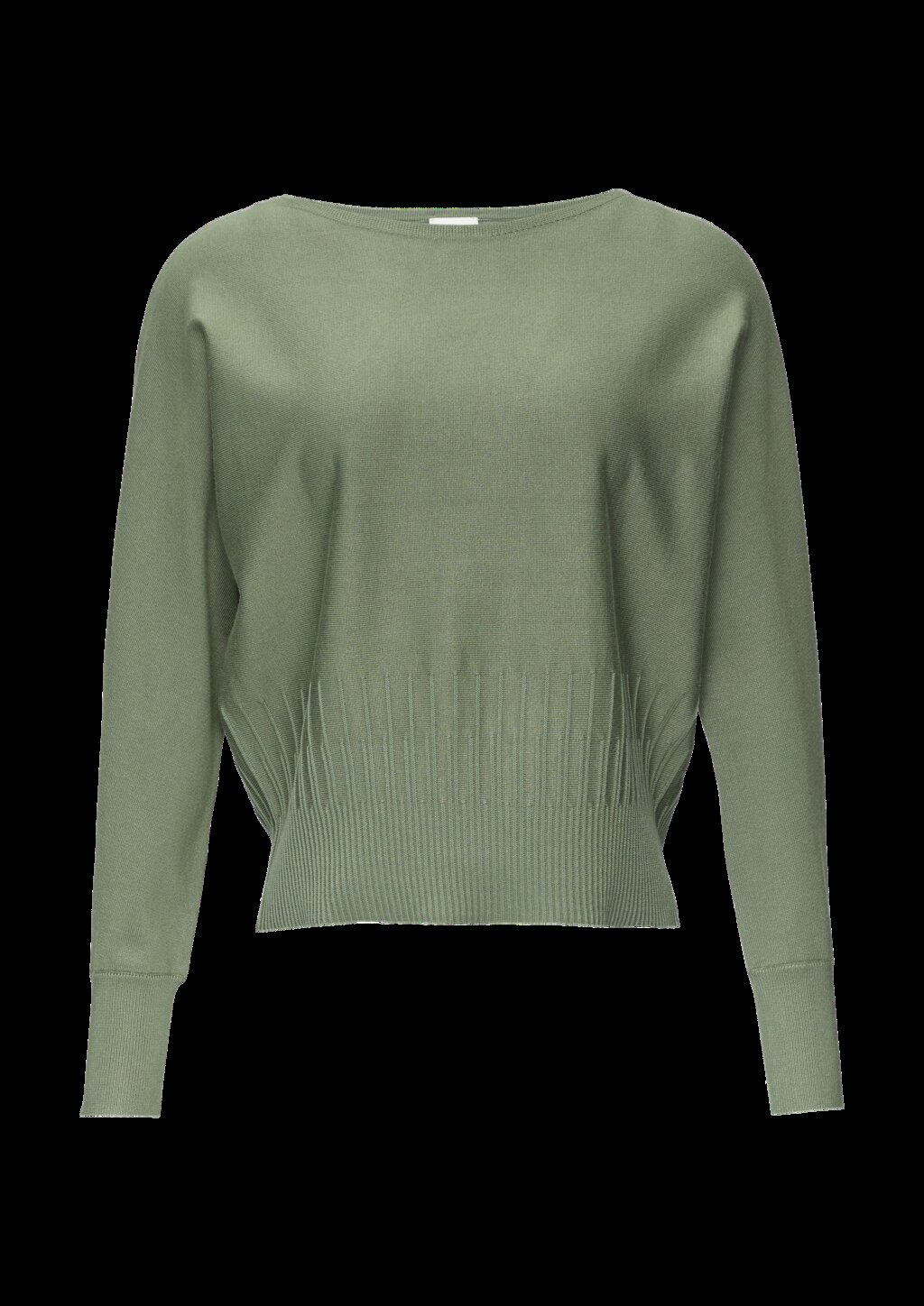 Strickpullover mit Strukturmuster am Saum