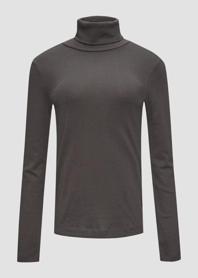 Langarmshirt mit Rollkragen