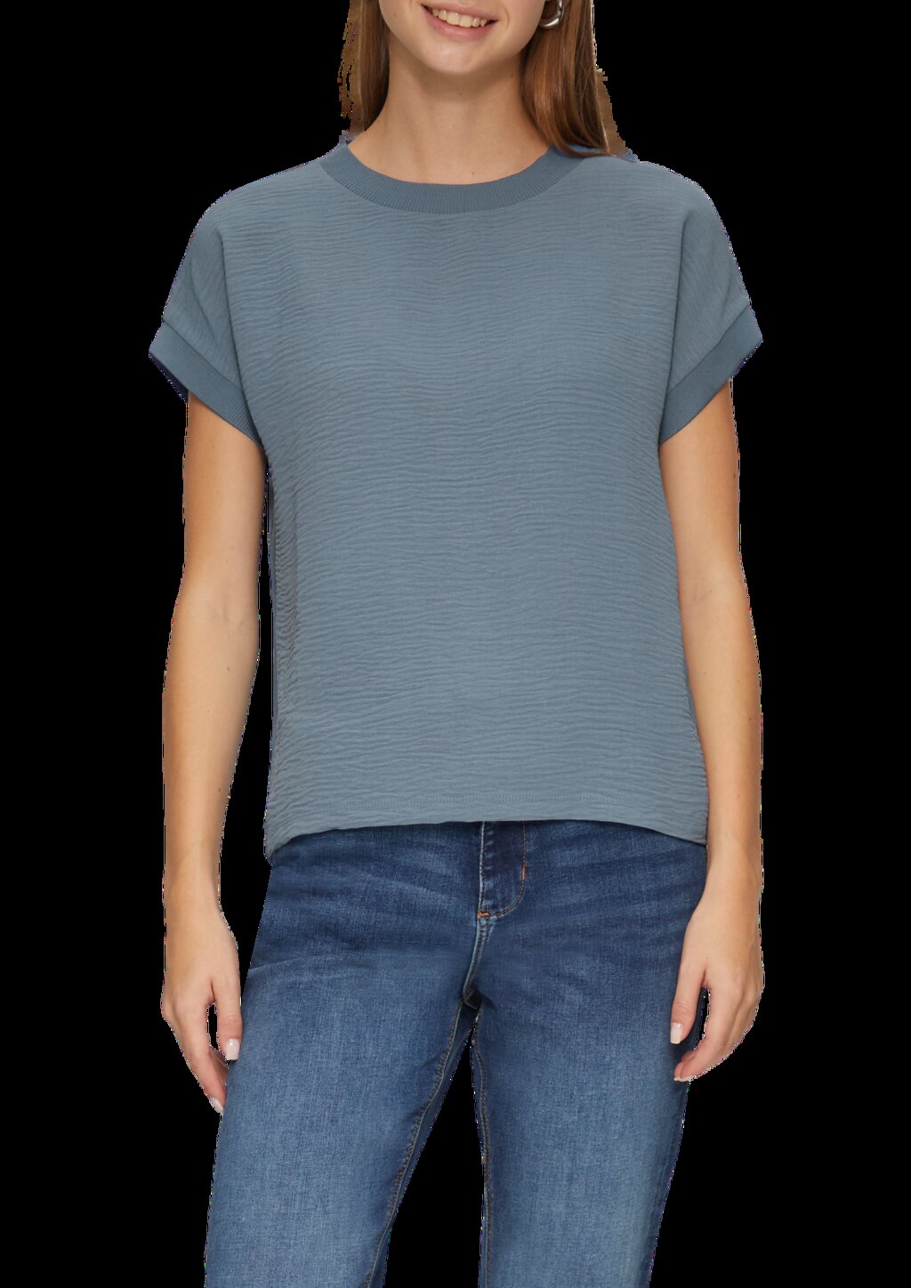 T-Shirt im Fabricmix