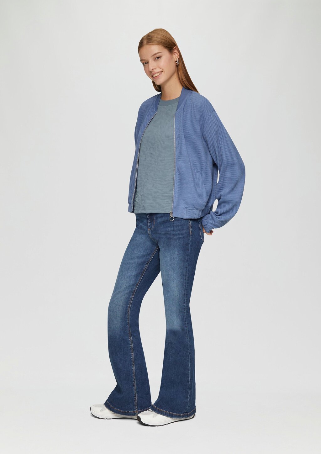 T-Shirt im Fabricmix