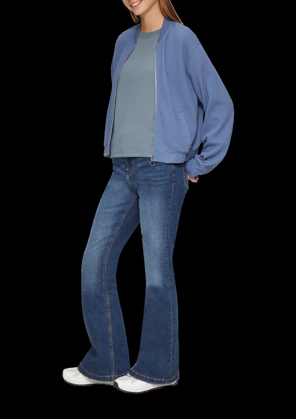 T-Shirt im Fabricmix