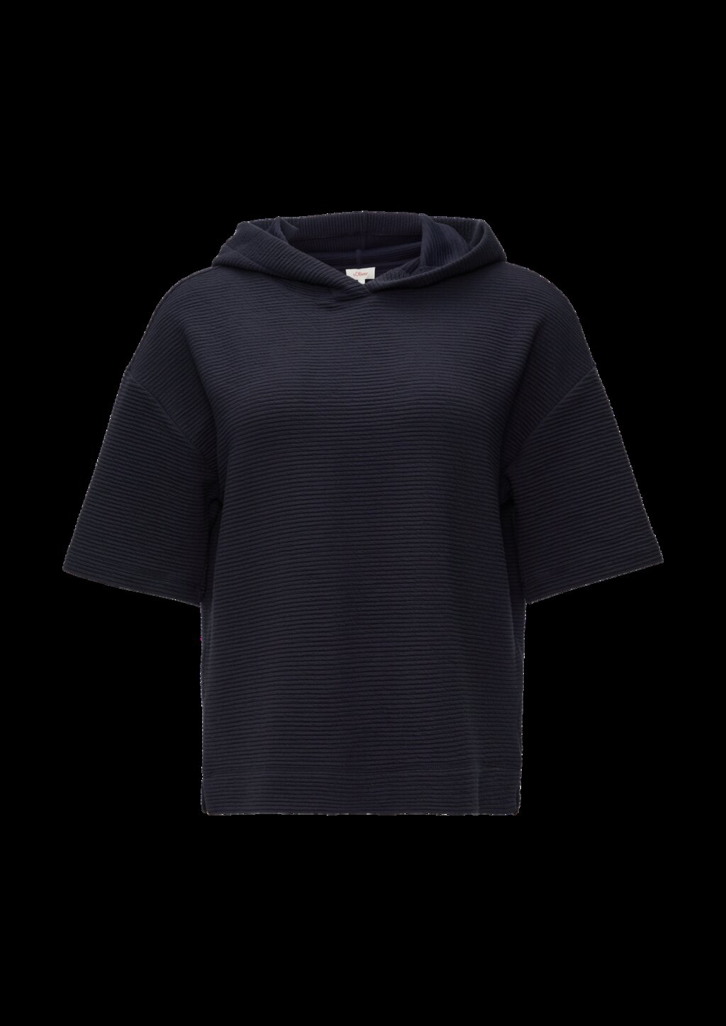 Kurzarm-Sweatshirt mit Strukturmuster
