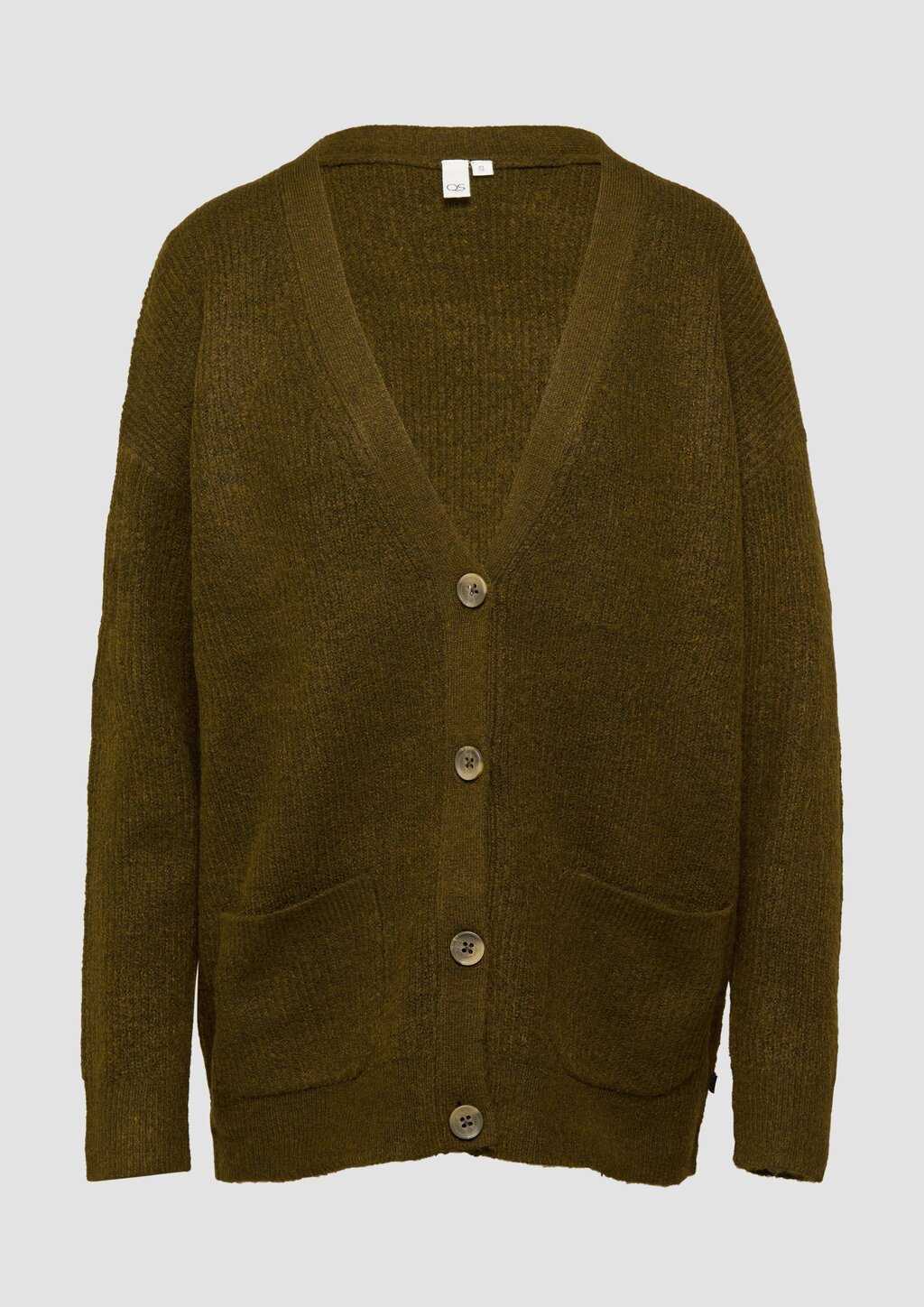 Weiche Strickjacke in Melange-Optik