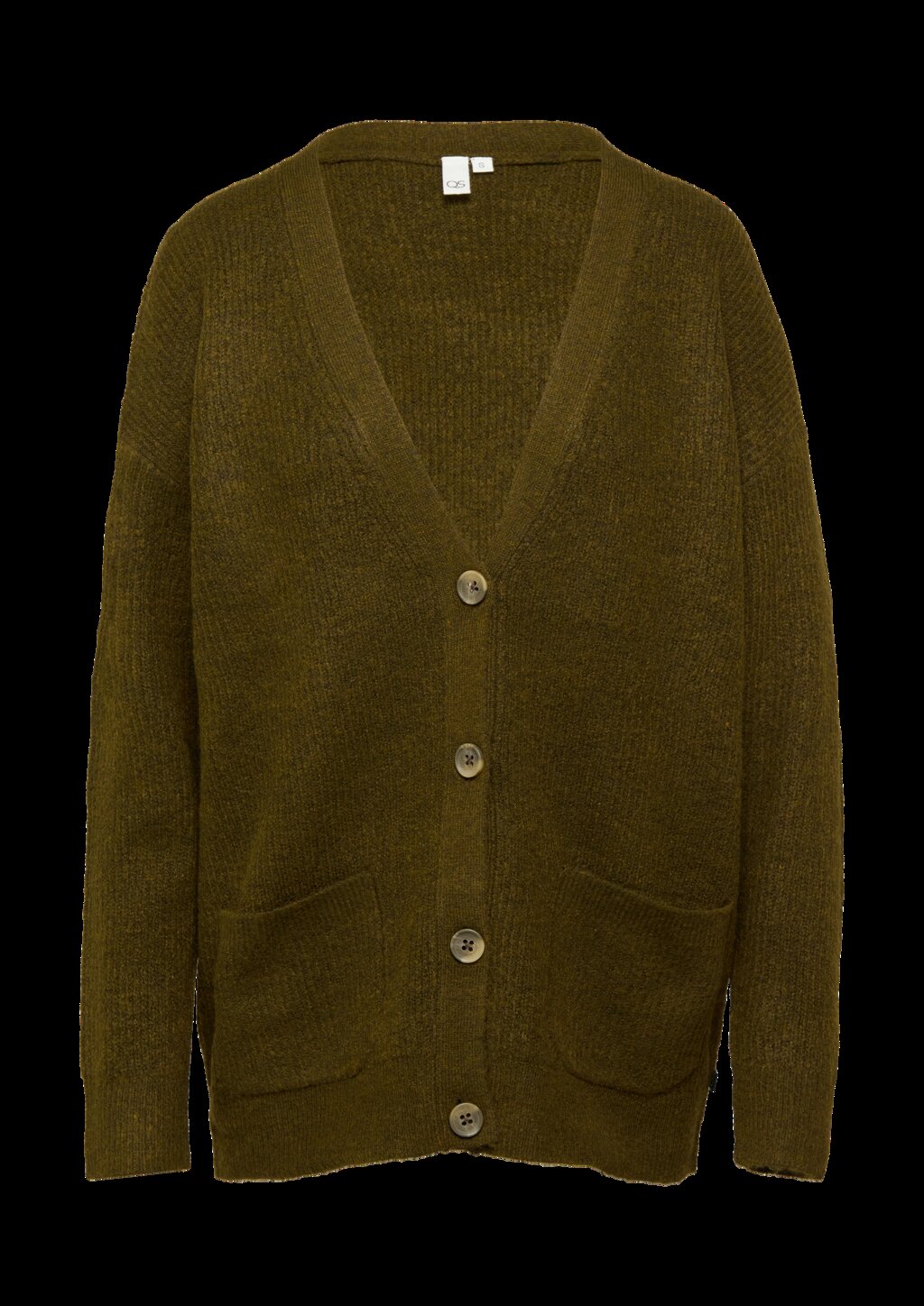 Weiche Strickjacke in Melange-Optik