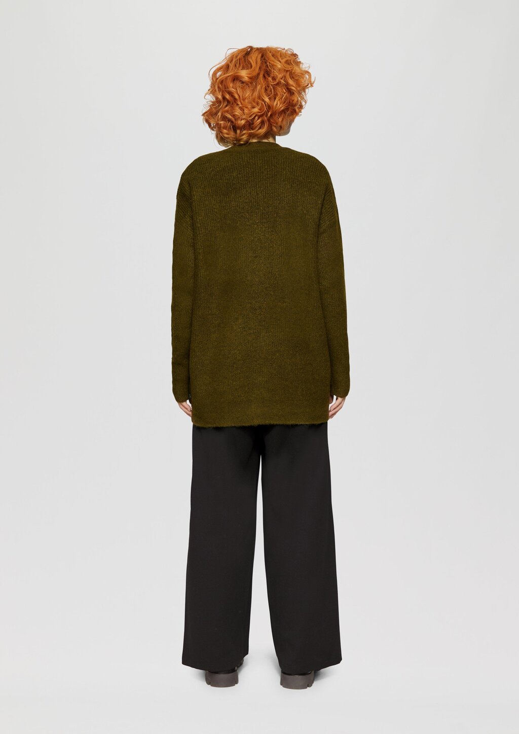 Weiche Strickjacke in Melange-Optik