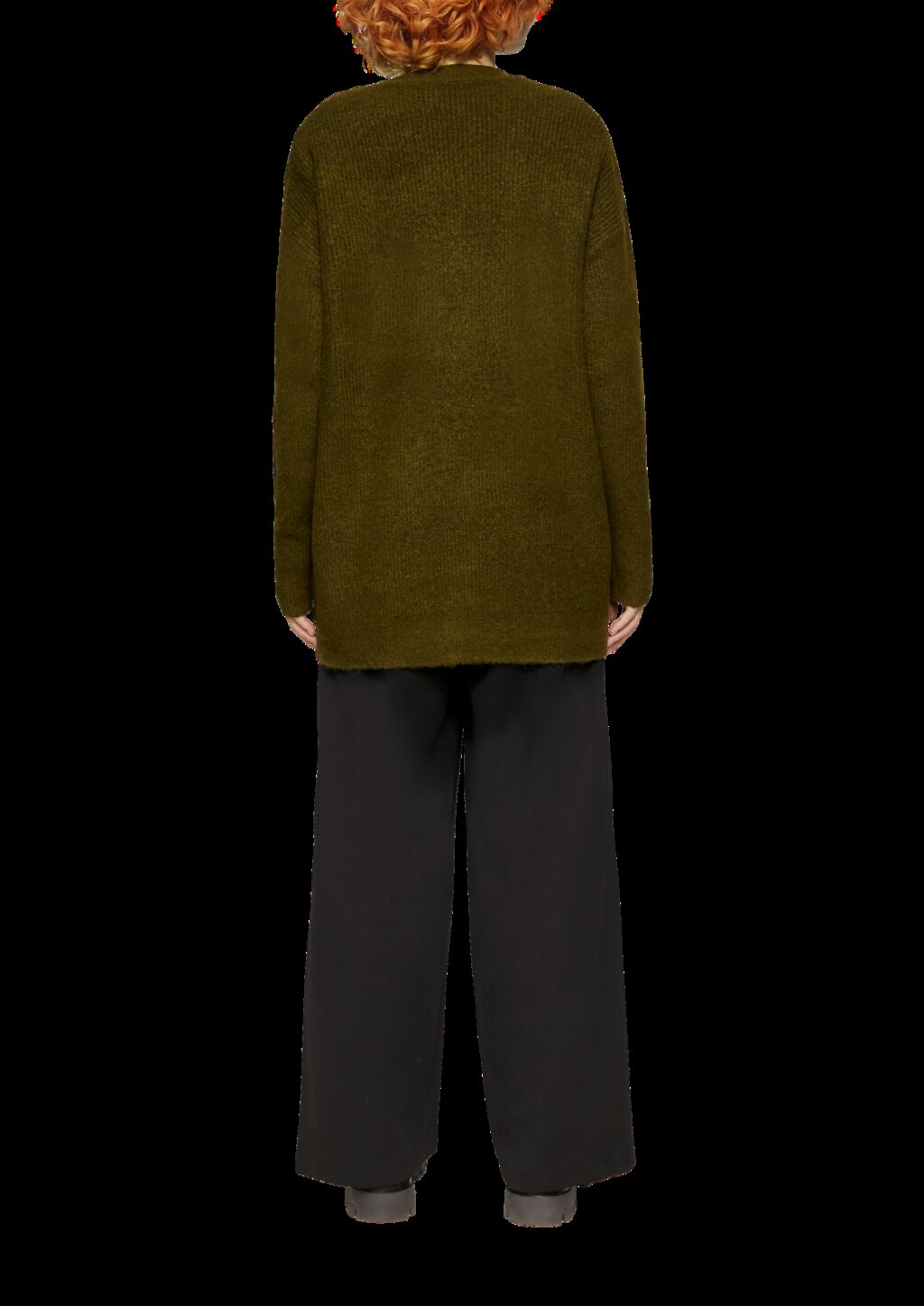 Weiche Strickjacke in Melange-Optik