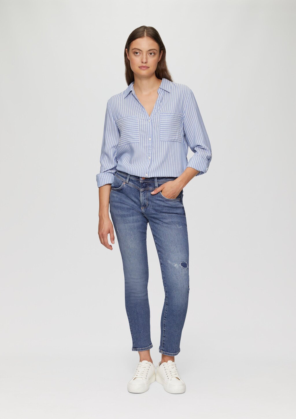Ankle-Jeans Betsy / Slim Fit / Mid Rise / Slim Leg