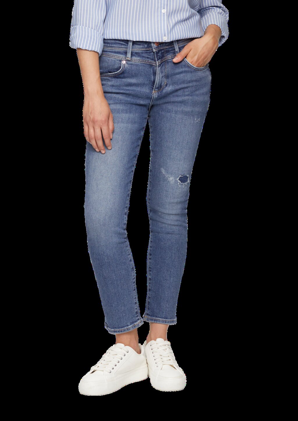 Ankle-Jeans Betsy / Slim Fit / Mid Rise / Slim Leg