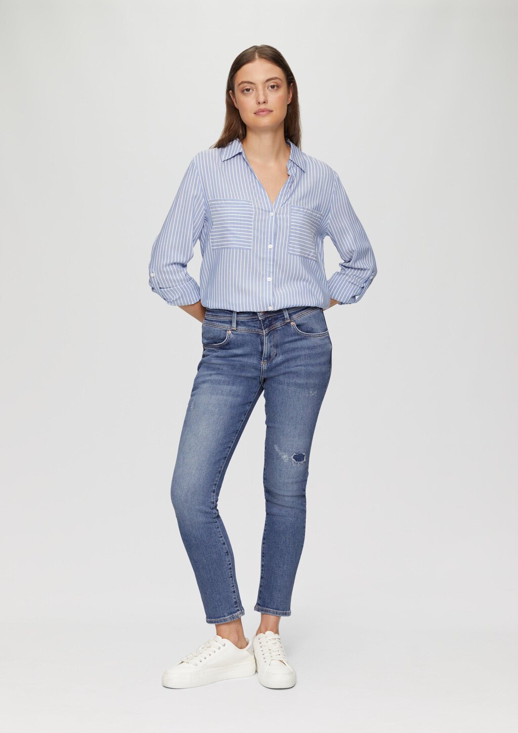 Ankle-Jeans Betsy / Slim Fit / Mid Rise / Slim Leg