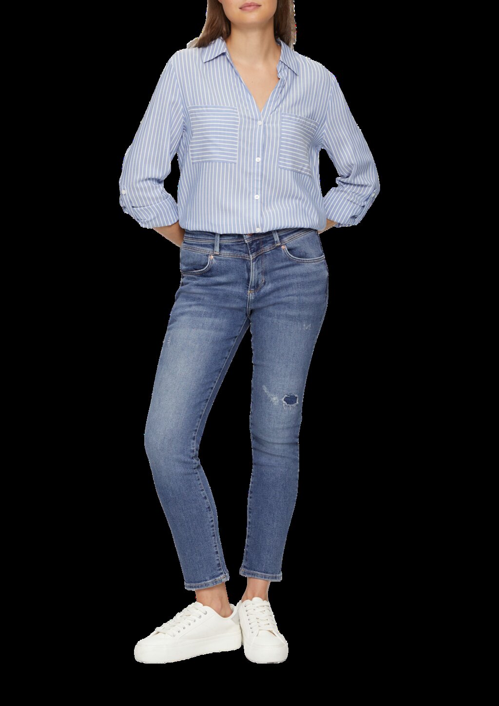Ankle-Jeans Betsy / Slim Fit / Mid Rise / Slim Leg