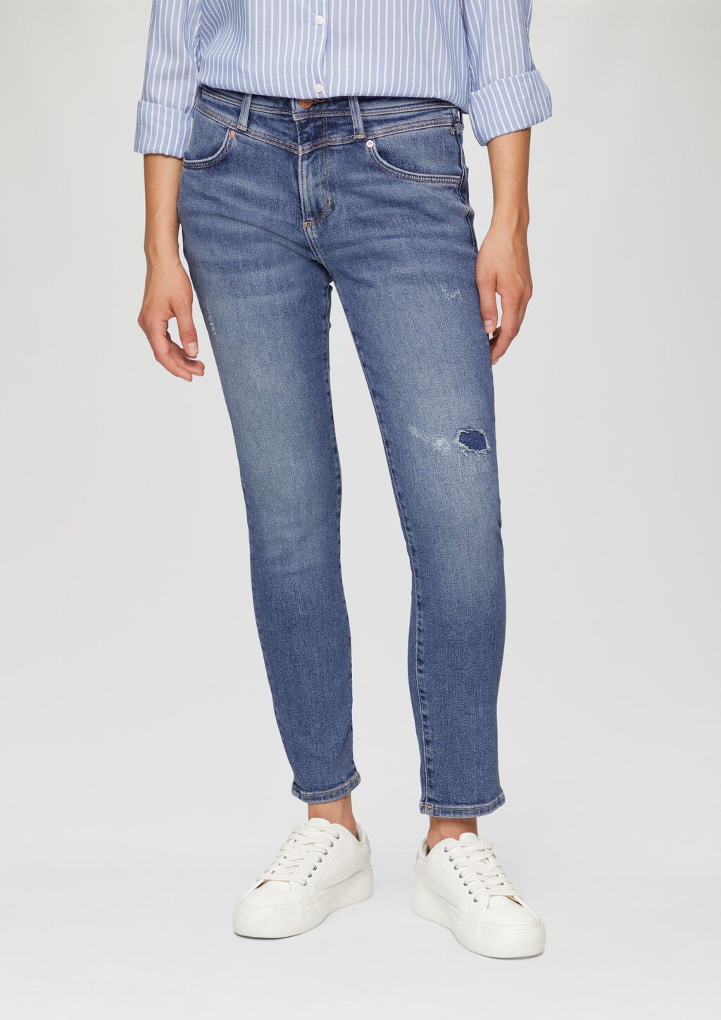 Ankle-Jeans Betsy / Slim Fit / Mid Rise / Slim Leg