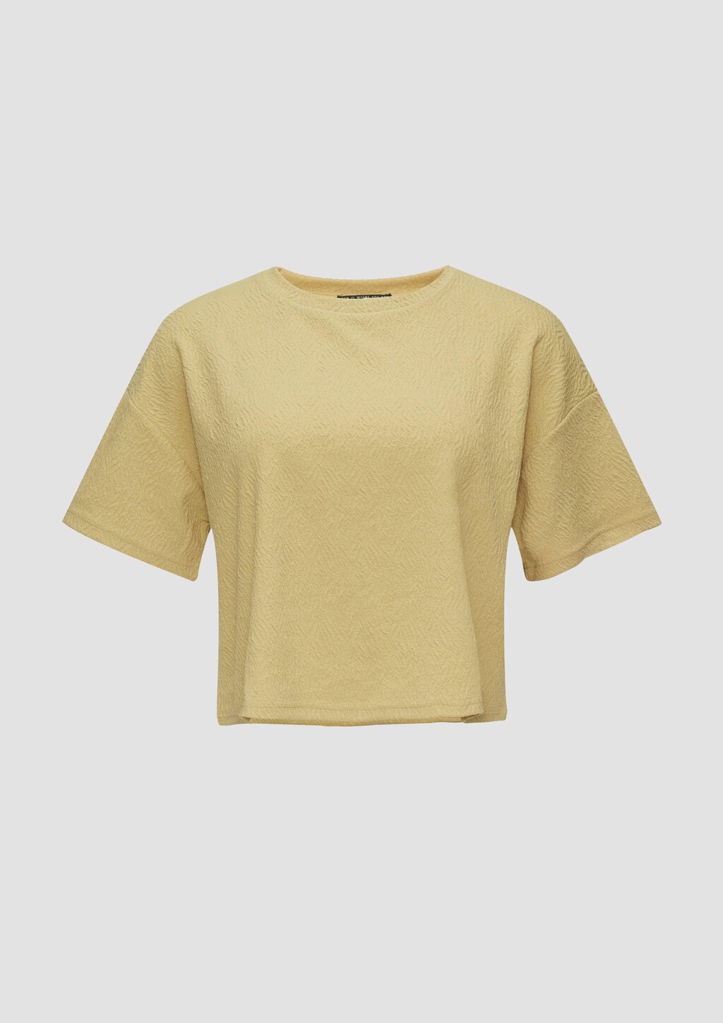 Verkürztes Oversized T-Shirt mit Struktur