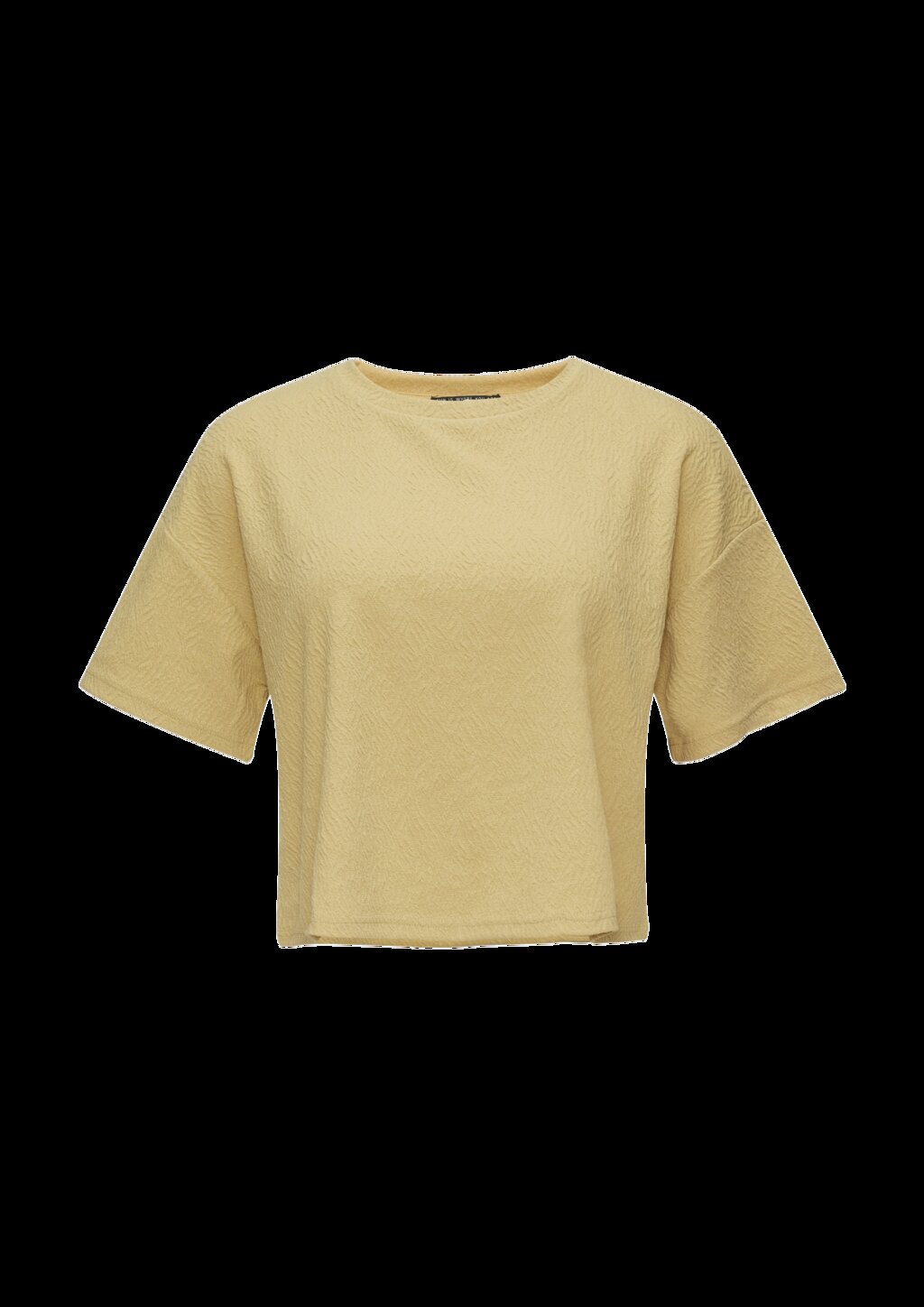 Verkürztes Oversized T-Shirt mit Struktur