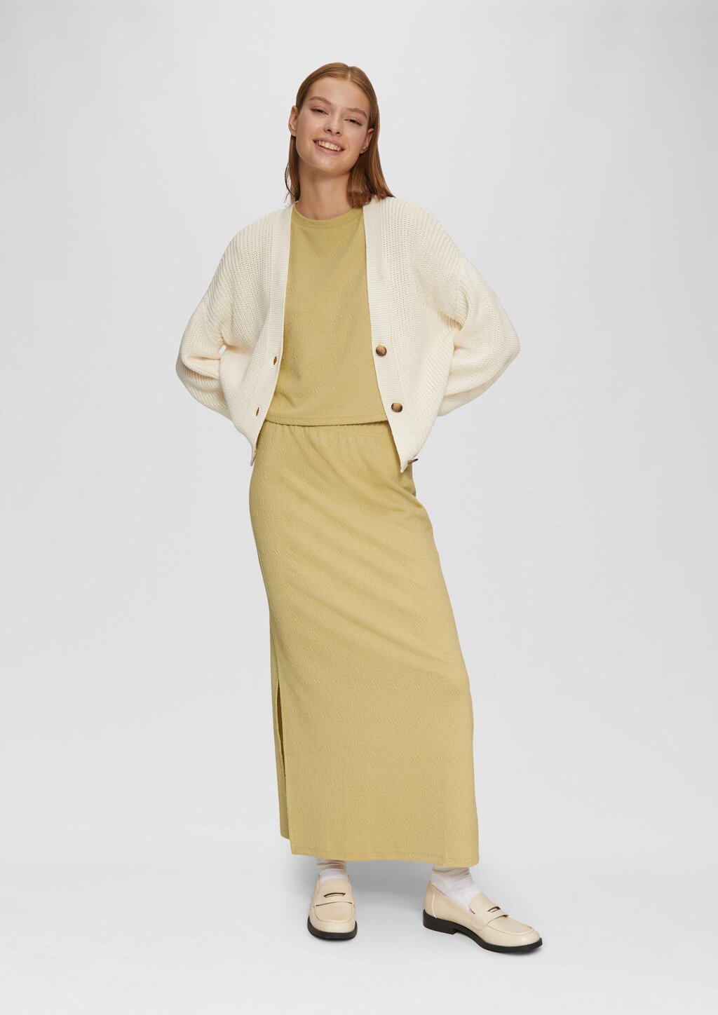 Verkürztes Oversized T-Shirt mit Struktur