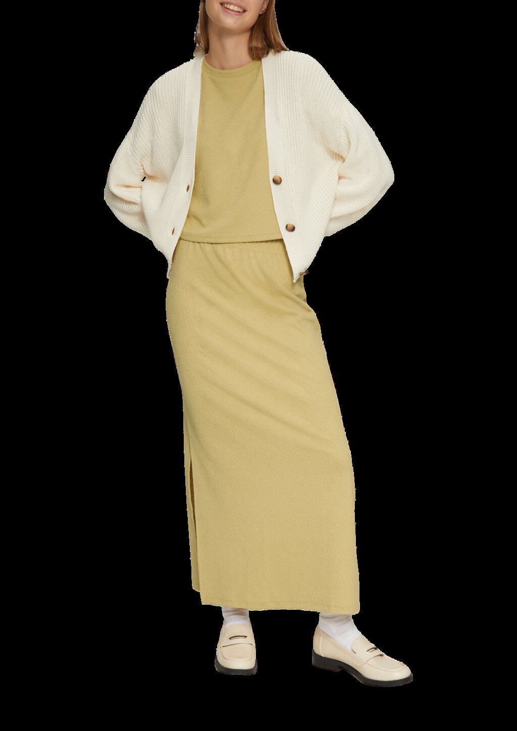 Verkürztes Oversized T-Shirt mit Struktur