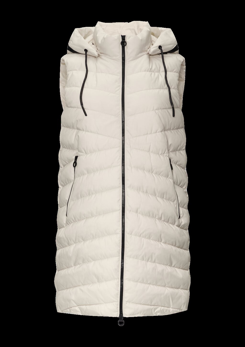 Leichte Steppweste mit Logo-Kapuze