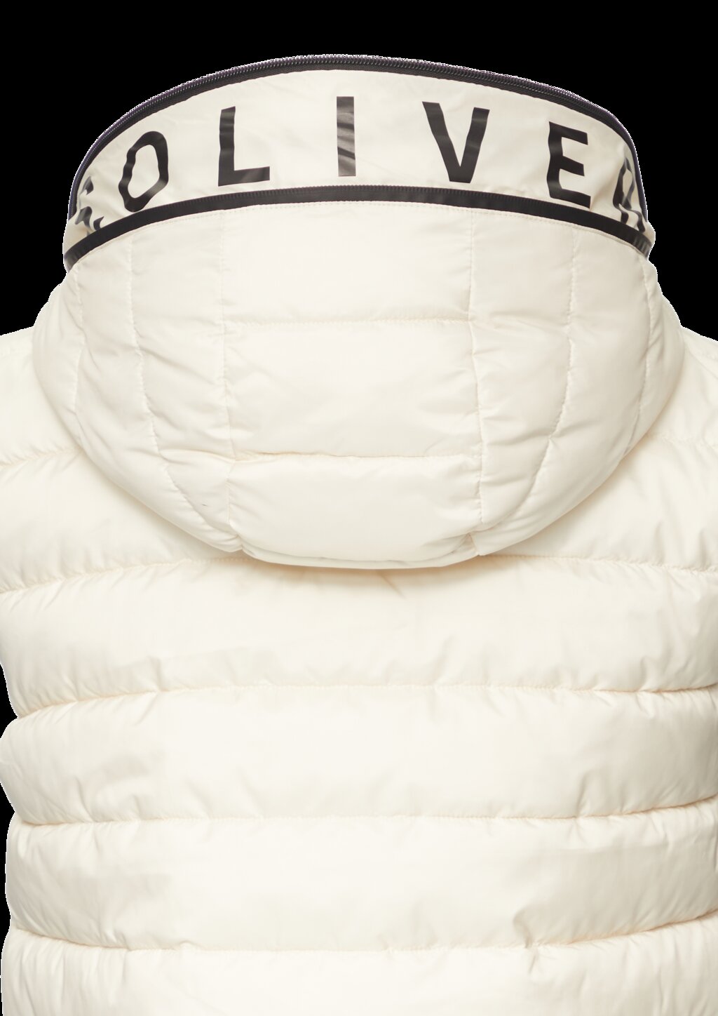 Leichte Steppweste mit Logo-Kapuze