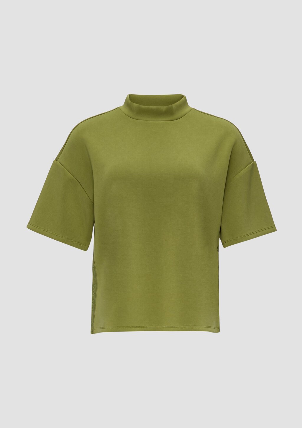 T-Shirt aus Scuba mit Logo-Tape im Relaxed Fit