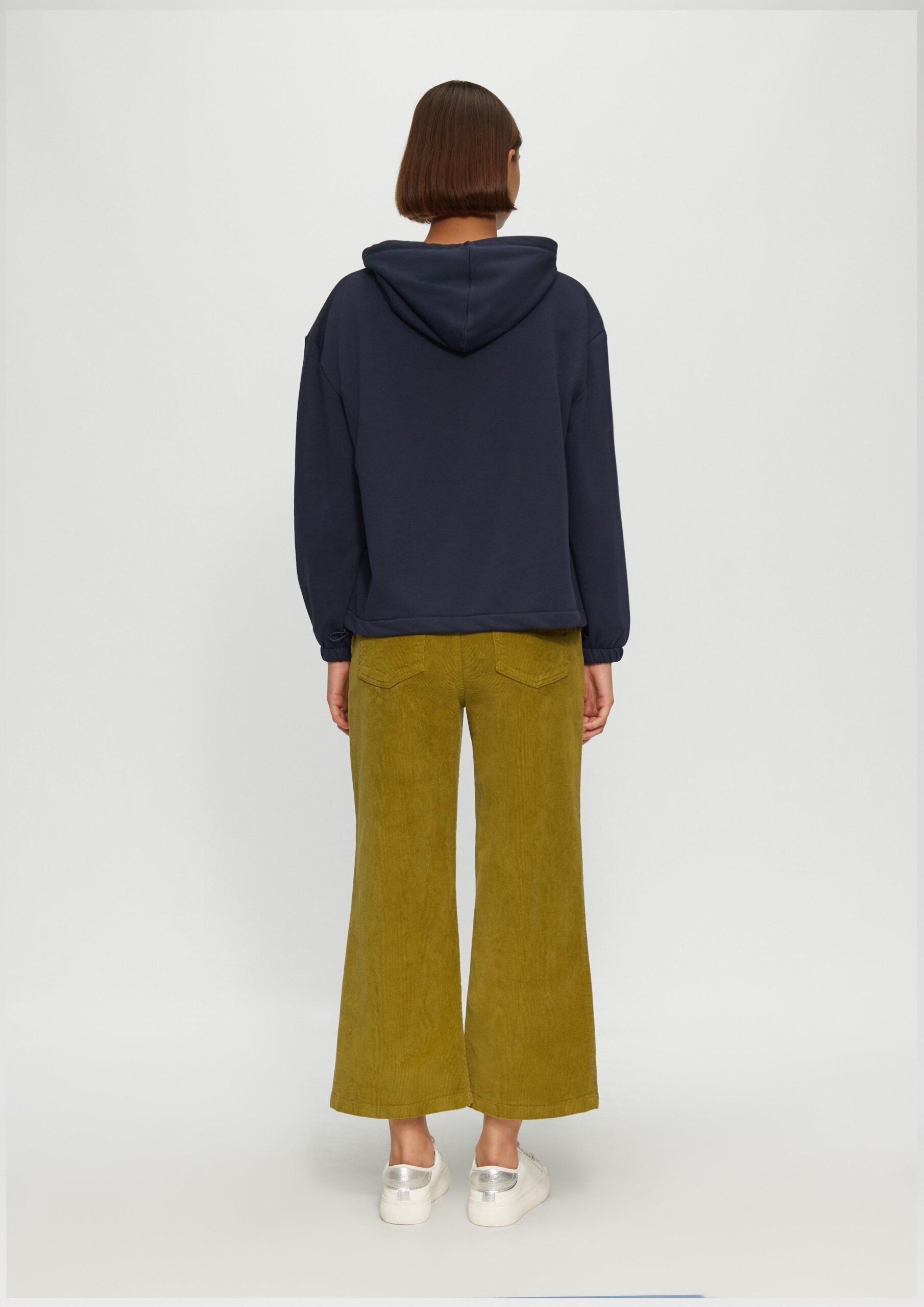 Kapuzen-Sweatshirt mit verstellbarem Saum