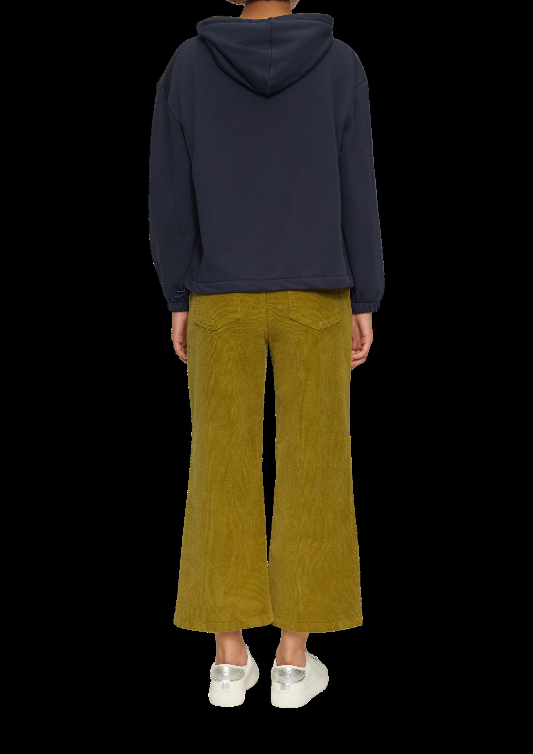 Kapuzen-Sweatshirt mit verstellbarem Saum