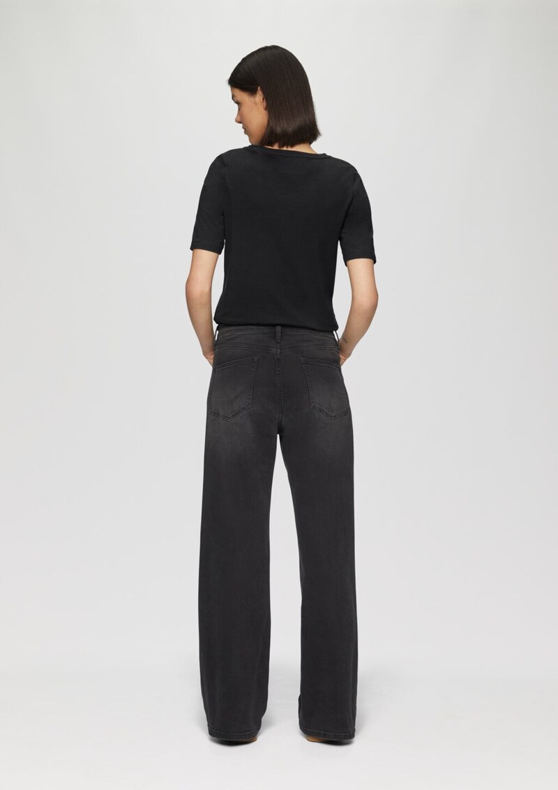 Elastisches T-Shirt mit Logo-Print